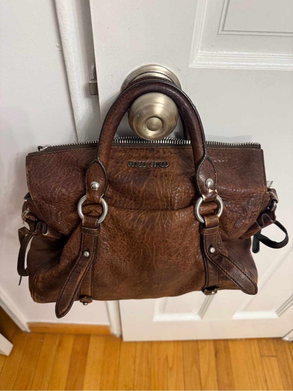 Vintage Miu Miu Vitello Lux Bow Bag